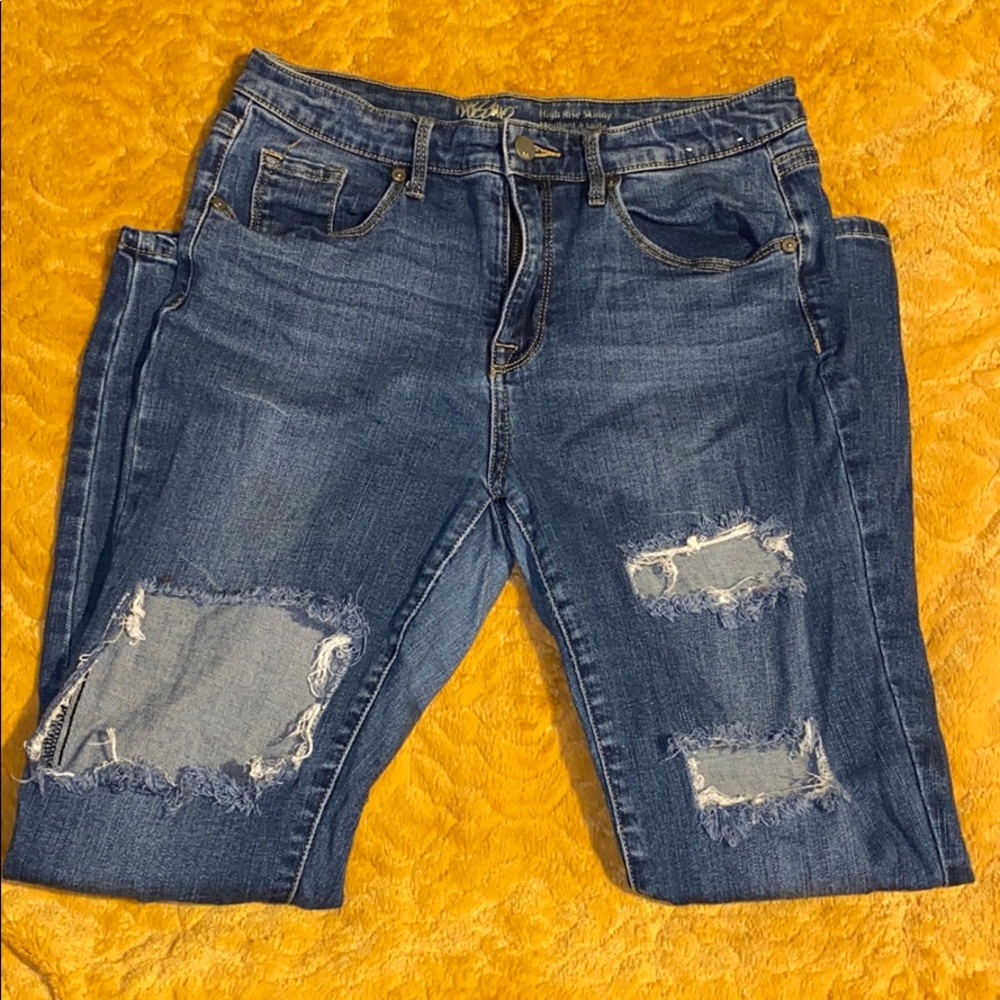 Women Skinny Jeans Distressed